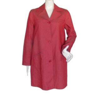OLD NAVY Maternity Coat, M, Trench, Dusty red, Pockets, Buttons
